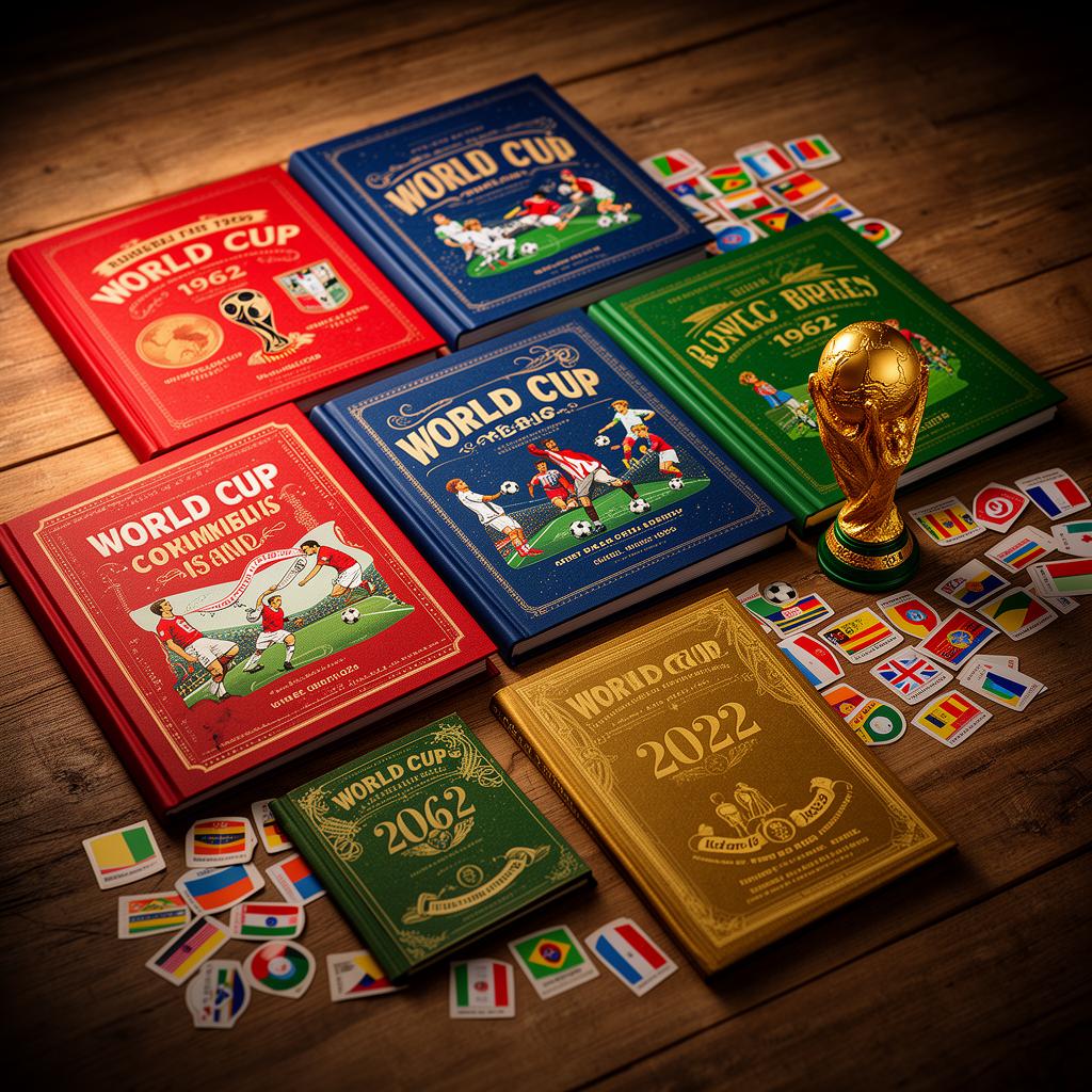 Colección histórica de álbumes mundialistas 1962 a 2022